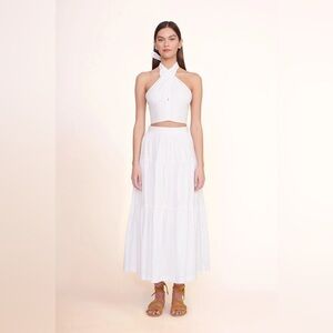 NWT Sea Tiered Midi-Skirt | Staud